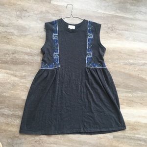 Thyme & Honey Blue embroidered dress